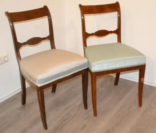 3 Stühle,England,Regency,Mahagoni,ca 1820,gepolstert