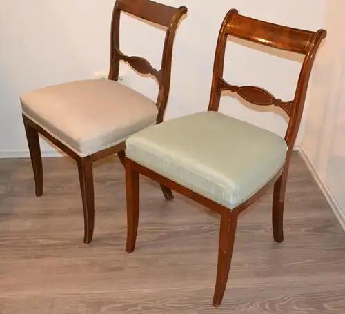 3 Stühle,England,Regency,Mahagoni,ca 1820,gepolstert