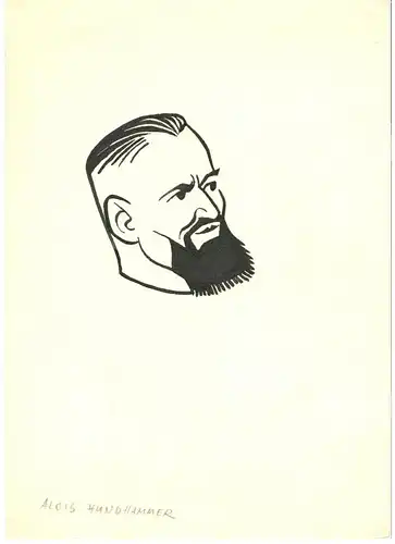 ALOIS HUNDHAMMER - Original-Tusche-Zeichnung von Alexander Knuth