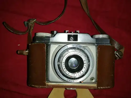 Agfa Silette Pronto, Ledertasche (teils), Analogkamera, Made in Germany