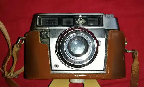 Agfa Color Solinar, Super Silent, Mit Ledertasche und -band, Analogkamera,