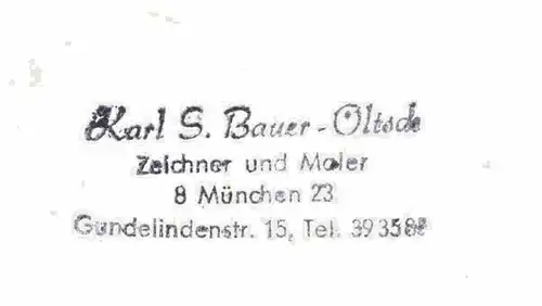 PAUL-GERHARD-KIRCHE  - Orig.-Tusche-Zeichnung von Karl Sally Bauer-Oltsch