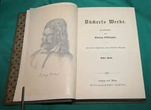 Rückerts Werke. Meyers Klassiker-Ausgaben : 2 Bände,Hrsg.: Georg Ellinger