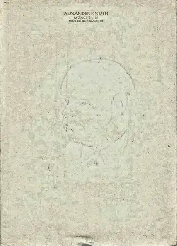 Original-Tuschezeichnung – Portrait  PAUL HINDEMITH von Alexander Knuth