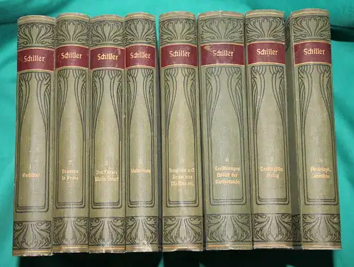 Schiller Werke. Meyers Klassiker-Ausgaben : 8 Bände