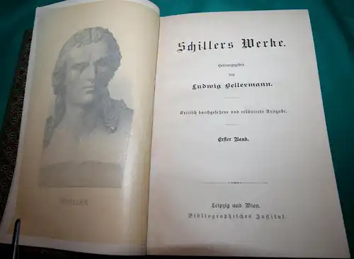 Schiller Werke. Meyers Klassiker-Ausgaben : 8 Bände