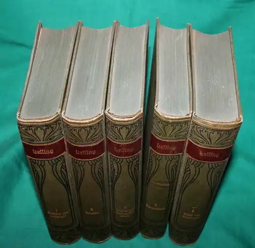 Lessings Werke Bd. 1-5 ,Hrsg. von Bormüller, Franz,Meyers Klassiker-Ausgabe,1880