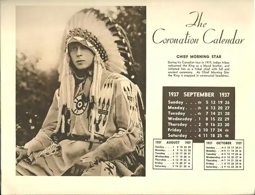 The Coronation Calendar 1937 zur Krönung von König Edward VIII von England