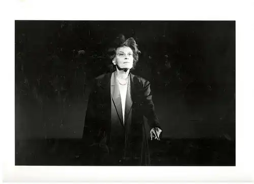 Originalphoto Marianne Hoppe - Szene aus „KING LEAR“ - von Martin Eberle 1990