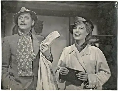 Originalphoto Marianne Hoppe – Filmszene mit Hans Söhnker 1941