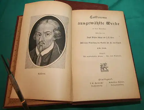 Calderons ausgewählte Werke in drei Bänden,Cotta`sche Verlagsbuchhandlung,1890