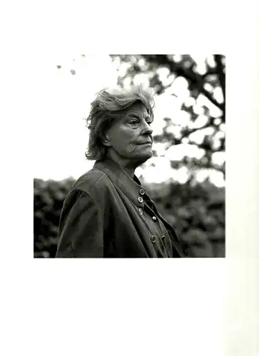 Original-Photographie Portraitaufnahme Marianne Hoppe von Frank Krems.1991