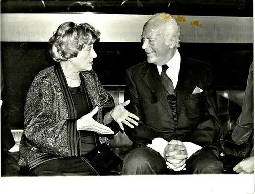 Original-Photographie Marianne Hoppe + Curd Jürgens von Joachim Wieczorek