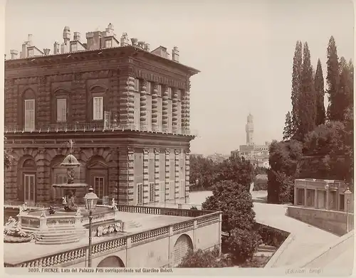 Fotografie, Giacomo Brogi, Firenze, Latto di Palazzo Pitti, #3039, ca 1860