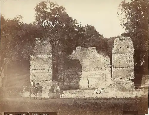 Fotografie, Trono Imperiale, Villa Adriana, Ende 19. Jahrhundert