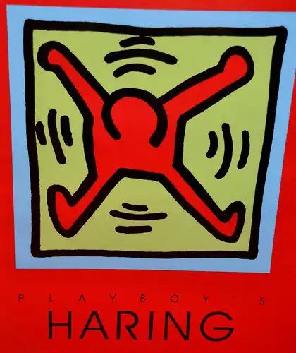 Keith Haring "Dancer" Playboy Special Edition Poster,1991,46x62 cm Nielsenleiste