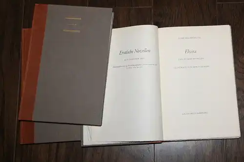 3 Bde, Erotische Novellen(Die Odaliske,Ernst u. Minette,Elvira) Grafik,E.Rickert