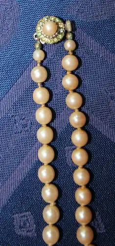 Schmuck,Zucht-Perlenkette,Ø 6 mm,40,0 cm,geknüpft,Schloss:Metall