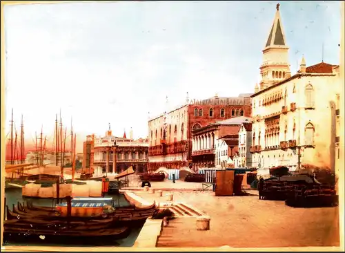 Fotografie altcoloriert, Venedig, ca. Ende 19. Jahrhundert