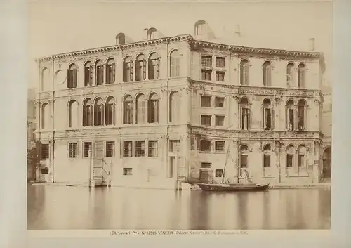 Fotografie, Fr. Alinari, Venezia, Palazzo Camerlinghi, #12566 ca 1890