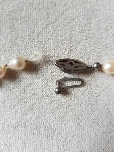 Schmuck,Zucht-Perlenkette,6 mm,Länge 22 cm,20.Jhdt,für Bastler