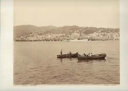 Fotografie, Alfred Noack, Genova, Panorama, #2156, ca 1880