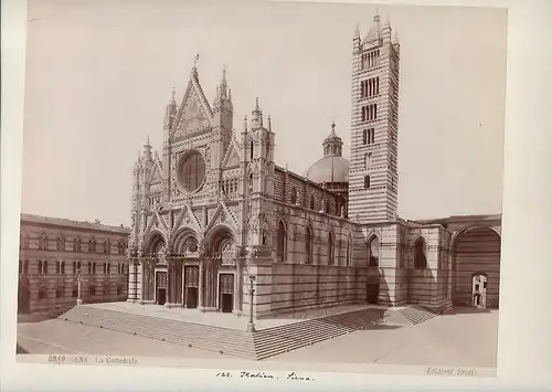 Fotografie, Giacomo Brogi, Siena, La Cattedrale, #8849, ca 1870