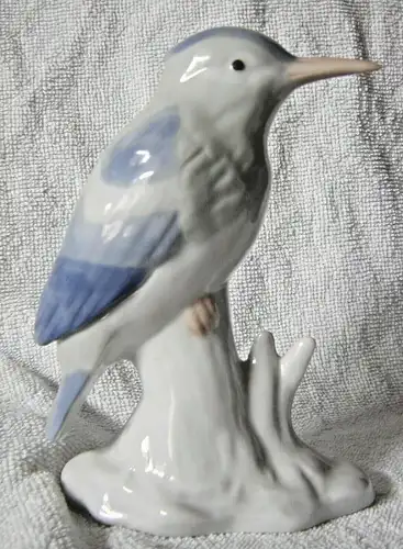 Porzellanfigur Eisvogel 13 cm hoch