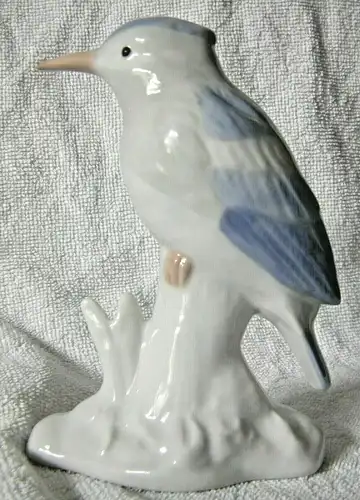 Porzellanfigur Eisvogel 13 cm hoch
