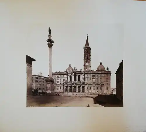 Fotografie, Rom, Hauptfassade Basilica Di S. Maria Maggiore, ca 1881