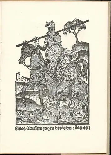 MIGUEL DE CERVANTES: DON QUIJOTE - Holzschnitte,Mayer-Beck 1947