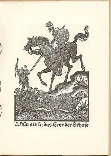 MIGUEL DE CERVANTES: DON QUIJOTE - Holzschnitte,Mayer-Beck 1947