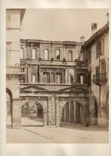 Fotografie, Moritz Lotze, Verona, Porta Borsari, ca 1870