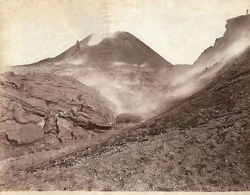 Fotografie, Alfred Noack, Vesuvio Cratero, #8130, Sept. 1880