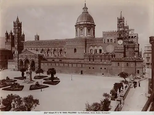Fotografie, Fr. Alinari, Palermo, La Cattedrale, #19501, ca 1915