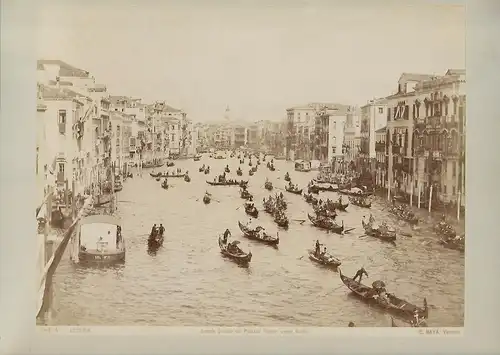 Fotografie, Carlo Naya, Venezia, Canale Grande dal Palazzo Foscari,#283A, ca1860