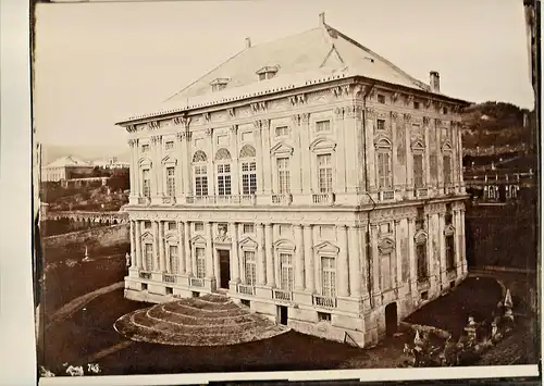 Fotografie, Giacomo Brogi, Sampierdarena, Palazzo Scassi #743, ca 1850