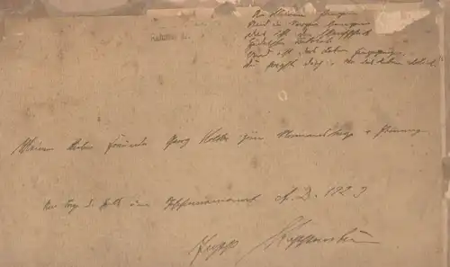 Original-Lithographie Landschaft im Mondschein, signiert, ungerahmt