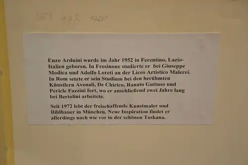 Enzo Arduini,Aquarell," Der Kuss",gerahmt, München,signiert und datiert,1980