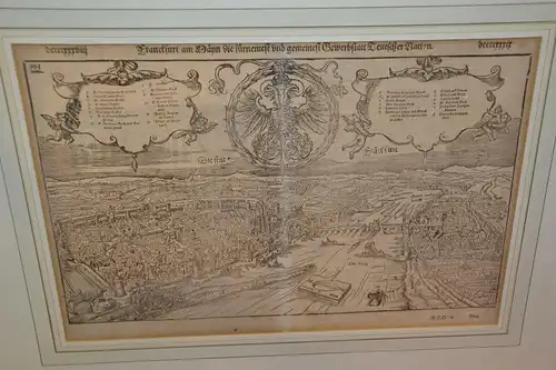 Franckfurt am Mayn, Gewerbstatt Teutscher Nation.Sebastian Münster,1574 Basel