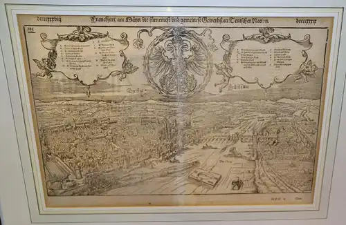 Franckfurt am Mayn, Gewerbstatt Teutscher Nation.Sebastian Münster,1574 Basel