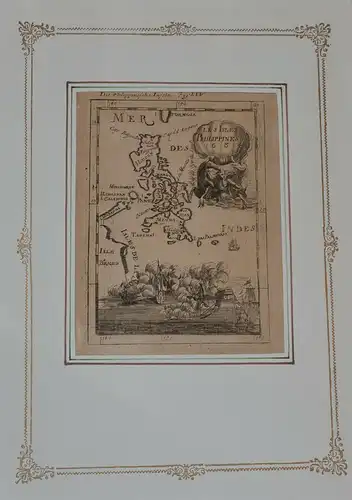 Miniatur-Landkarte,die Philippinische Inseln,1684,Les Isles Philippines