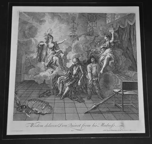Grafik,Kupferstich,Don Quichote,1725,Nr.20,Charles A.Coypel ,G. Vandergucht