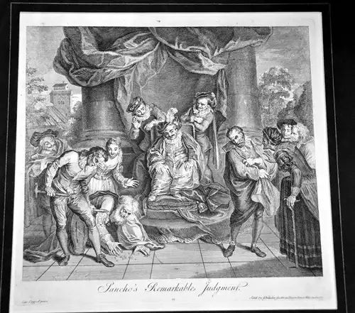 Grafik,Kupferstich,Don Quichote,1725,Nr.23,Charles A.Coypel ,G. Vandergucht