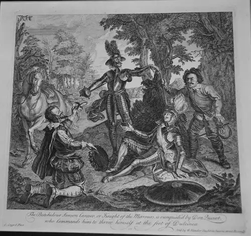 Grafik,Kupferstich,Don Quichote,1725,Nr.17,Charles A.Coypel ,G. Vandergucht