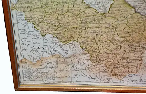 Kupferstich Landkarte, Königreich Preussen,Homann Erben,gerahmt,ungeöffnet,1798