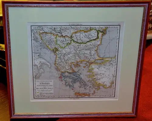 Landkarte,v.Sydow,Gotha.Justus Perthes,Türkei,Griechenland,Ionische Inseln