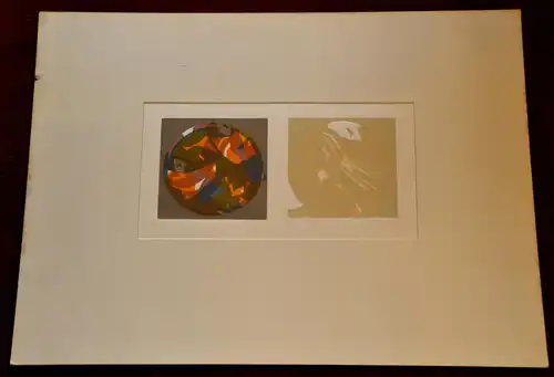 Farb-Radierung,Titel:Omaggio a Tiepolo,signiert,17/25, Nr.1 von 4 Blättern,1970