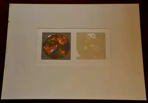 Farb-Radierung,Titel:Omaggio a Tiepolo,signiert,17/25, Nr.1 von 4 Blättern,1970