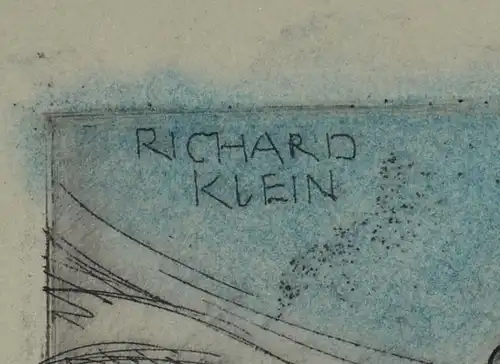 Richard Klein, Radierung,Mutter stillt ihr Kind, um 1930-40